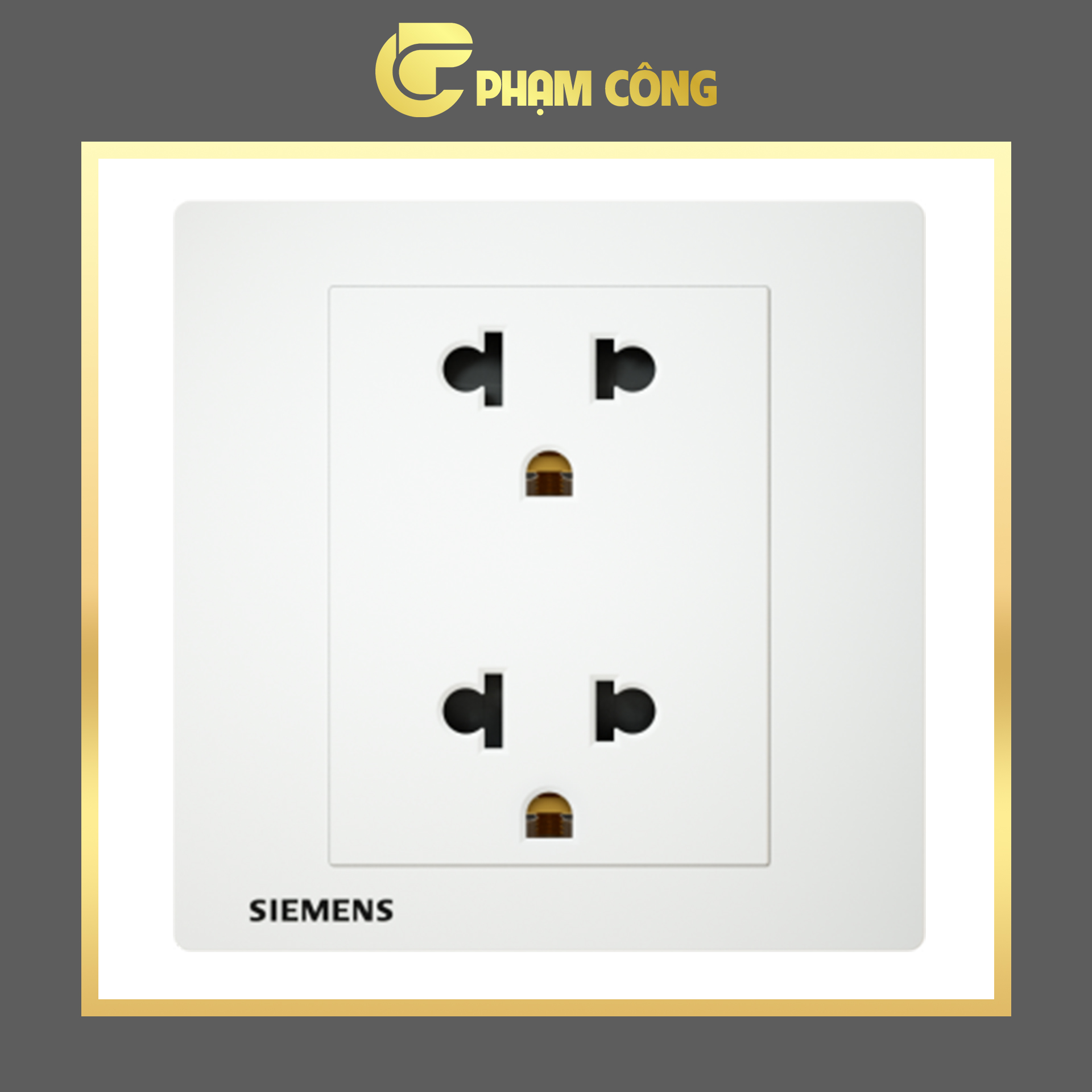 Ổ cắm Đôi 3 chấu Siemens RELFA