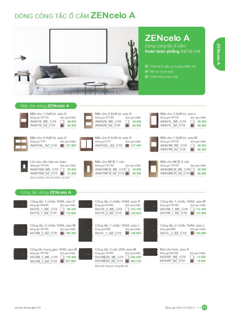 Bảng Giá Công Tắc Ổ Cắm Schneider 2025