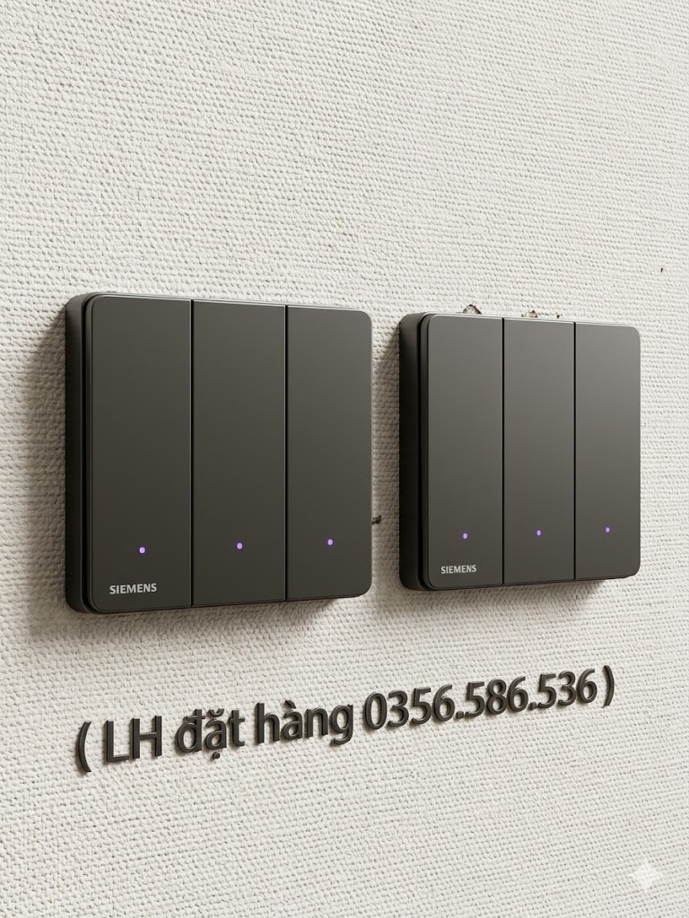 Công Tắc Siemens Arina Gray Led