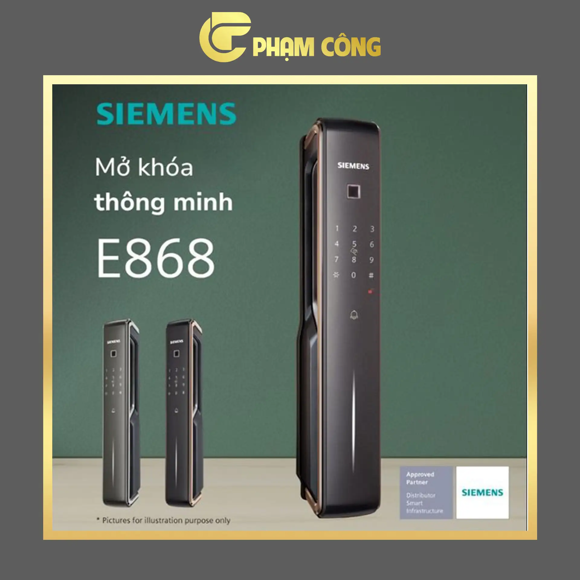 Khóa cửa vân tay Siemens E868