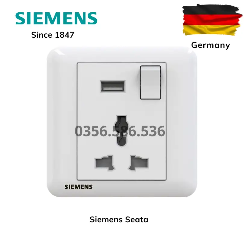 Ổ cắm USB công tắc Siemens SEATA