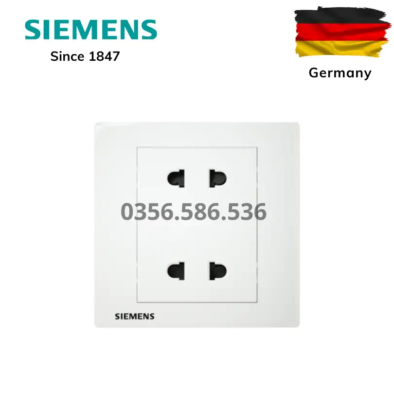 Alternative view of Ổ cắm Đôi 2 Chấu Siemens RELFA