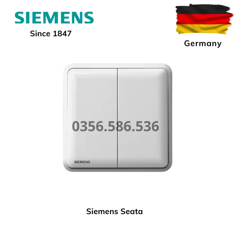 Công tắc đôi 2 chiều 10A Siemens SEATA