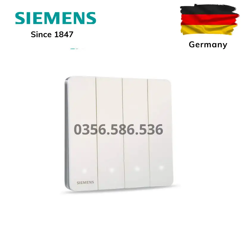 Công Tắc Bốn Siemens 2 Chiều Có Đèn LED Arina