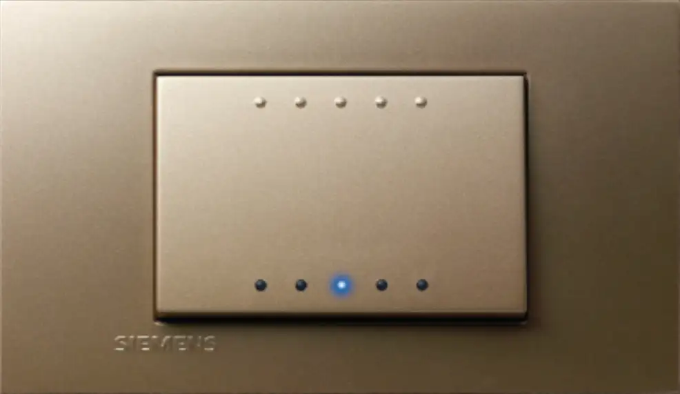 Alternative view of Bộ công tắc đơn 1 chiều siemens Azio led