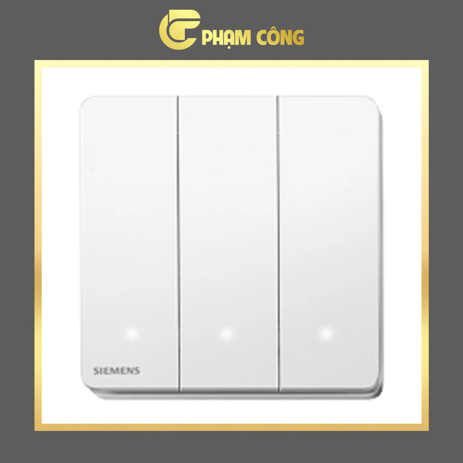 Alternative view of Công Tắc Ba Siemens 2 Chiều Có Đèn Led Arina
