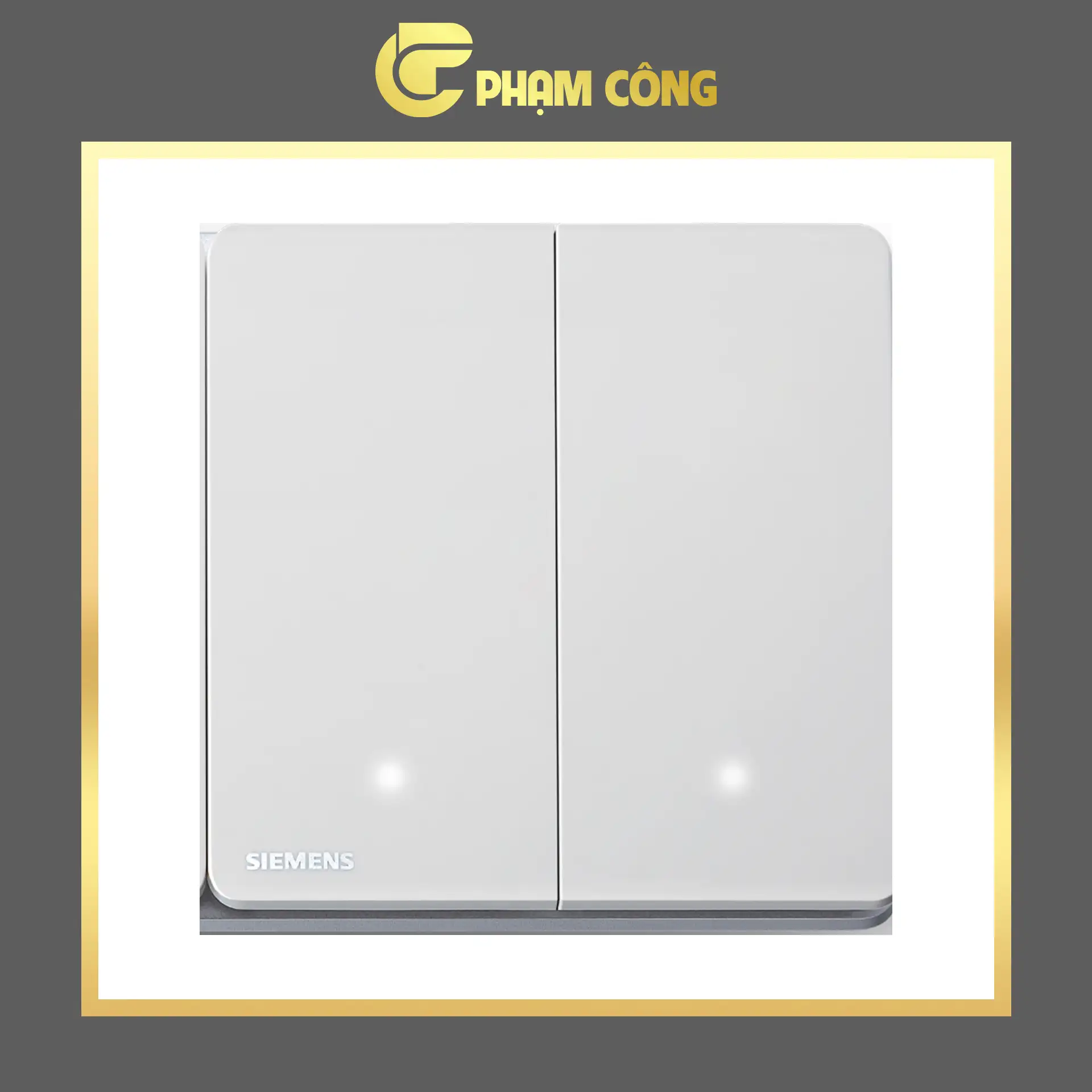 Alternative view of Công Tắc Đôi 2 Chiều LED Siemens ARINA