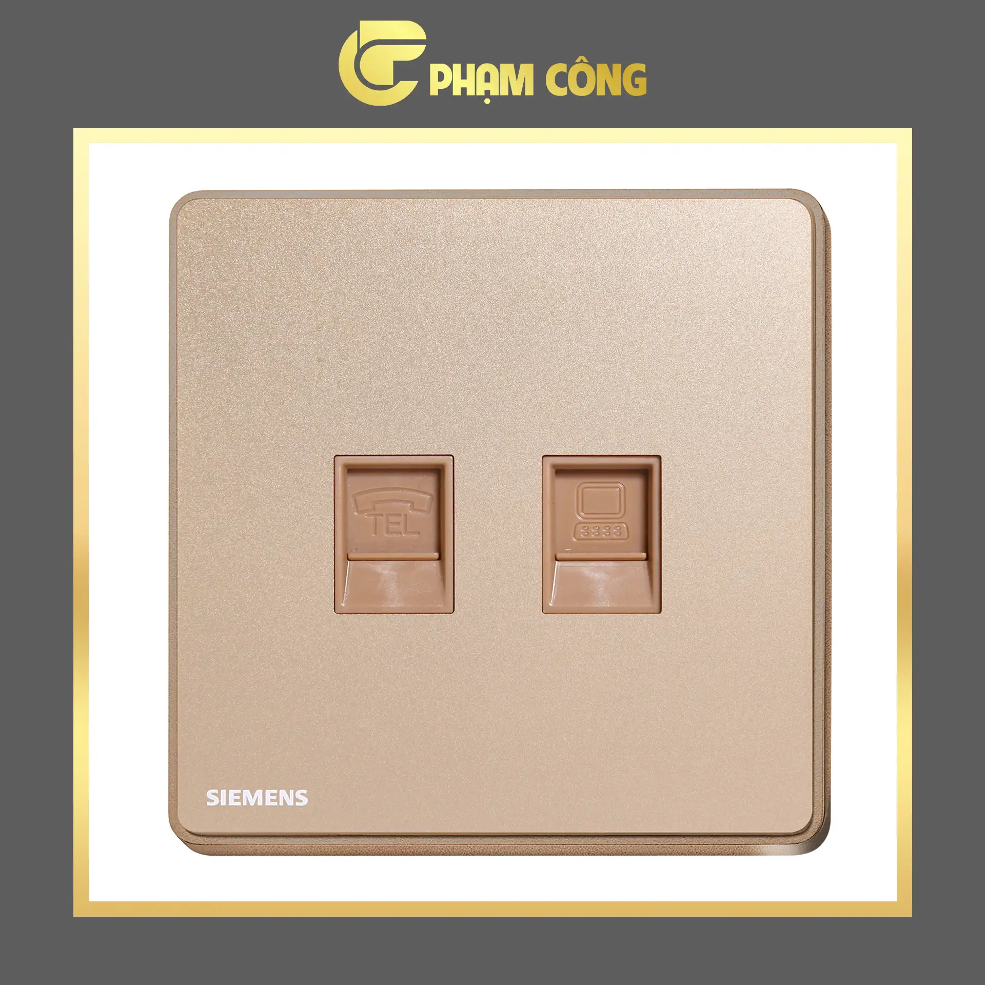 Alternative view of Ổ Cắm Điện Thoại Đôi Siemens ARINA RJ11