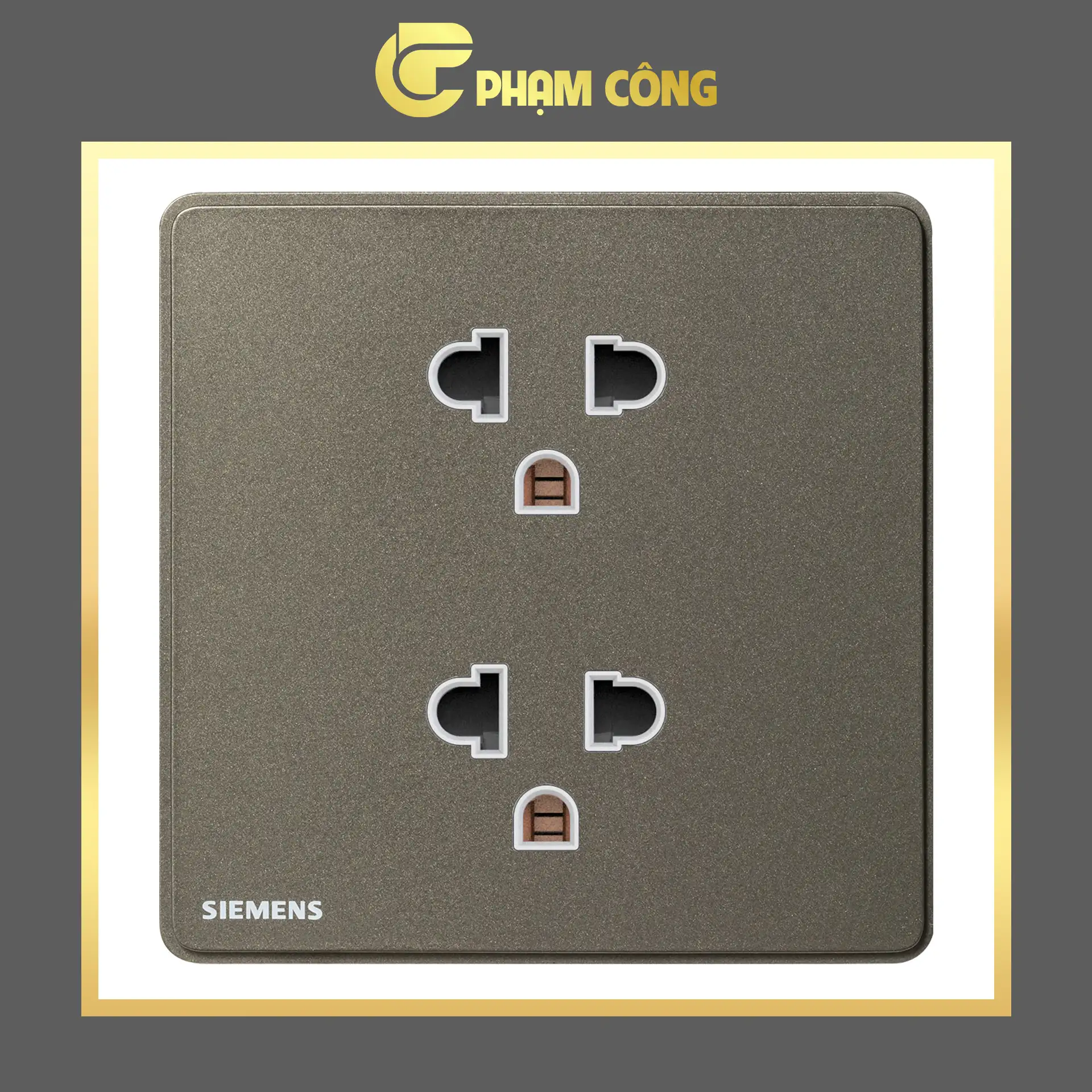 Ổ cắm Đôi 3 chấu Siemens ARINA - Ảnh 3
