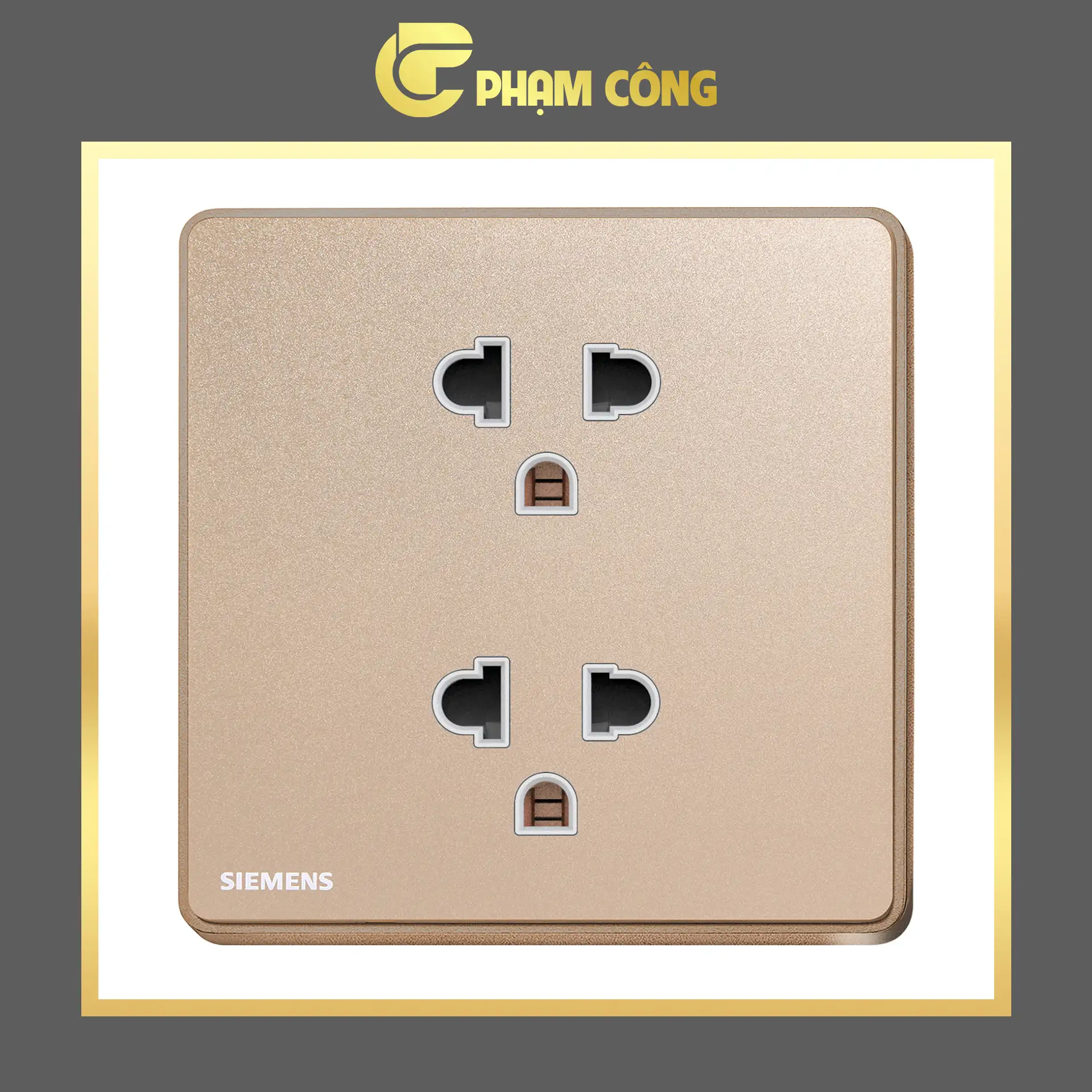 Alternative view of Ổ cắm Đôi 3 chấu Siemens ARINA