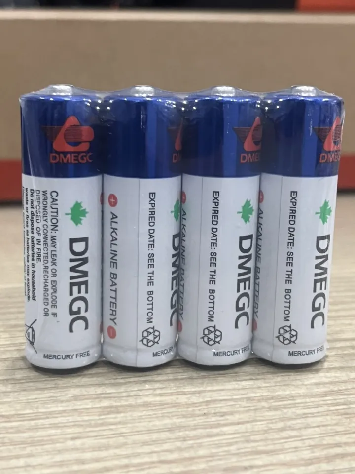 PIN DMEGC Alkaline AA dung lượng chuẩn 2600 mAh (vỉ 4 viên) – Sử dụng cho chuột máy tính, bàn phím, remote, khóa vân tay v.v…