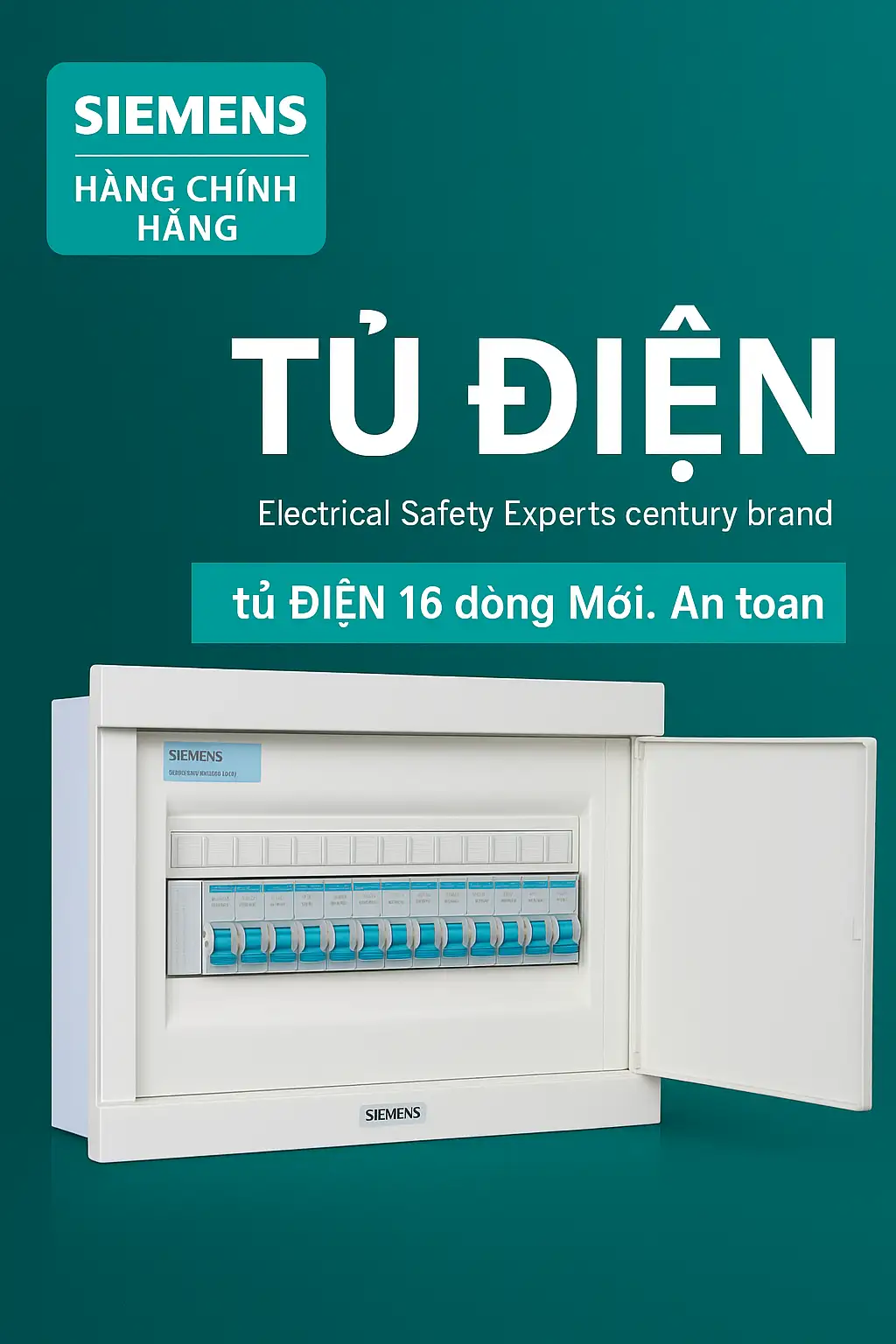 Tủ điện âm tường 16 thiết bị Siemens