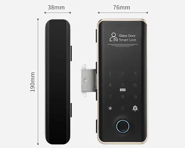Khoá vân tay cửa kính D23