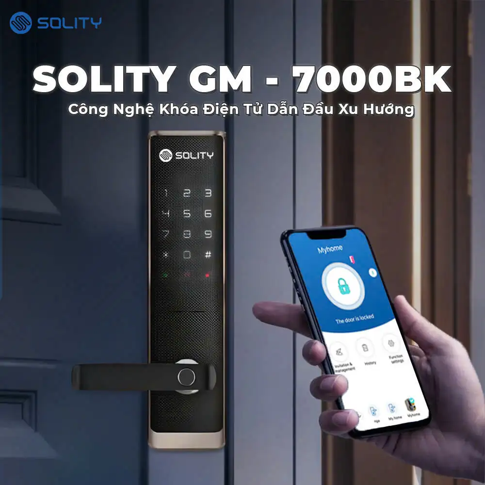 Khóa Vân Tay Solity GM-7000BK - Ảnh 4